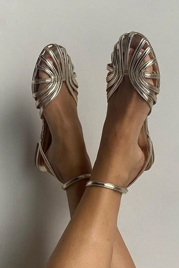 Vittoria | Goldene Schmucksandalen