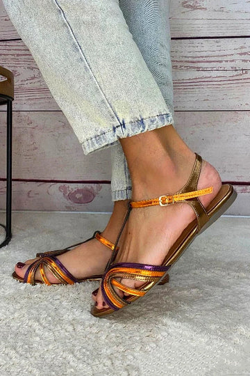 Viviana | Sandalen in mediterranen Farben