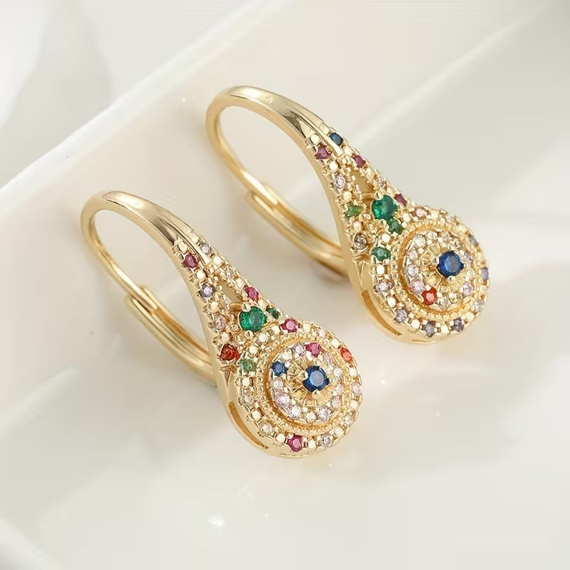 Mehrfarbige Eleganz Ohrringe