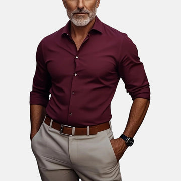 Herren Slim Fit Business Hemd
