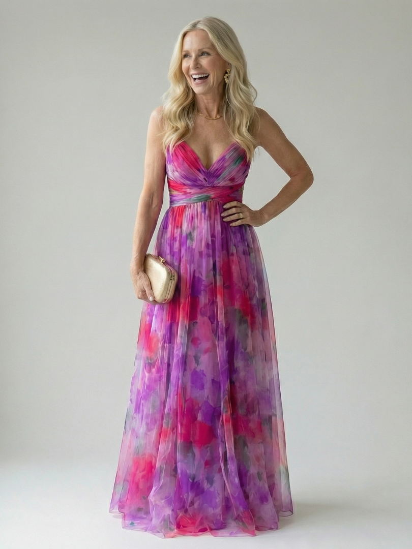 Isel | Weiches Wickel-Maxi-Kleid