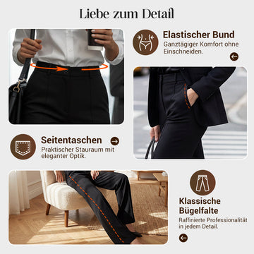Damen Anzughose mit hoher Taille