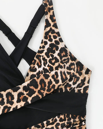 Badeanzug Leopard - Einteiler Löwenmuster