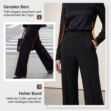 Damen Anzughose mit hoher Taille