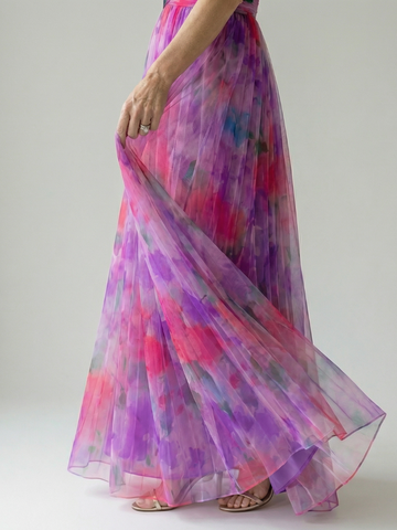 Isel | Weiches Wickel-Maxi-Kleid