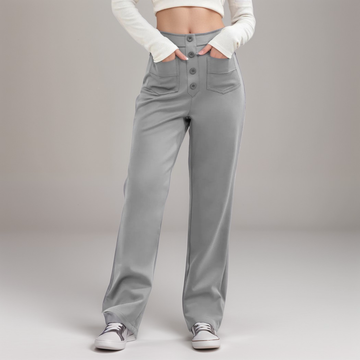 Elastische Hose mit hoher Taille