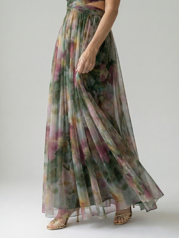 Isel | Weiches Wickel-Maxi-Kleid