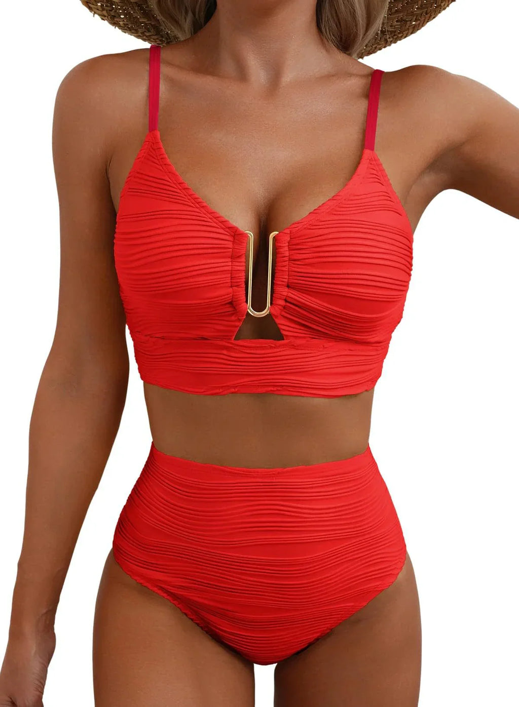 Luna – Push-Up Hochtaillen-Bikini