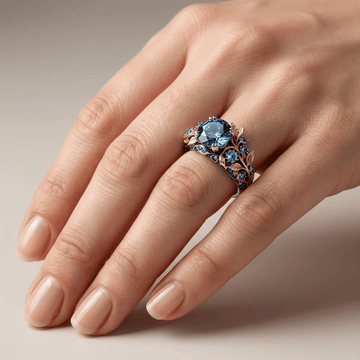 Gold & Blauer Topas Vintage Ring