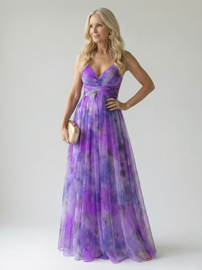 Isel | Weiches Wickel-Maxi-Kleid