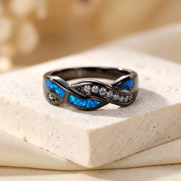 Silberner Gedrehter Einlage-Ring
