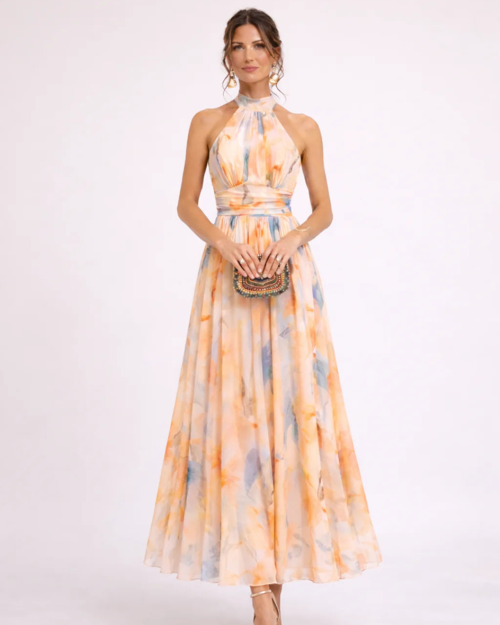 Jenna | Pfirsich-Stunden Kleid