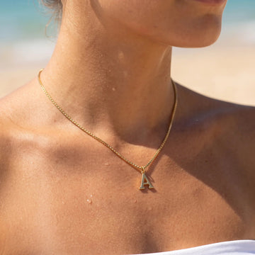 Therese Buchstaben Initial Gold Kette