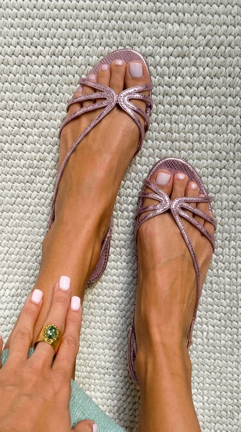 Ginevra | Bequeme Goldene Komfort-Sandalen mit ergonomischem Fußbett