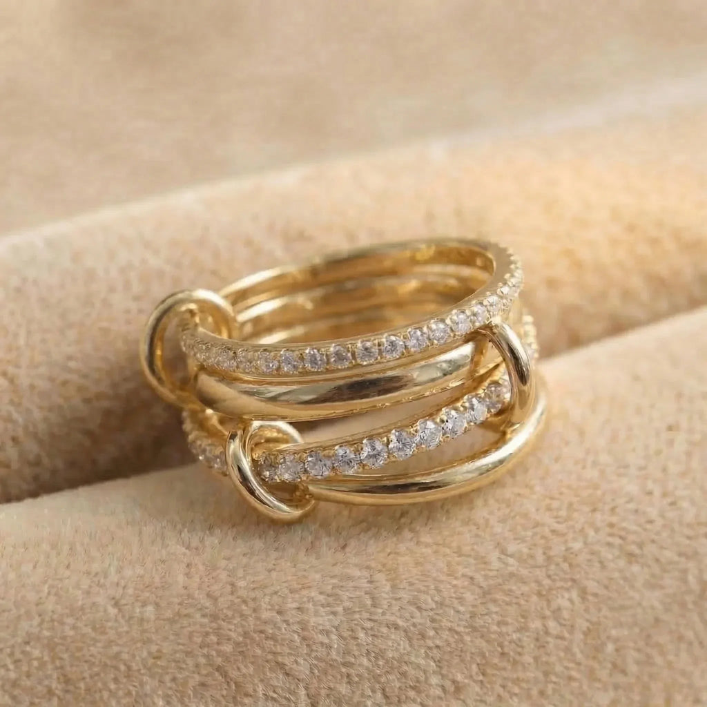 Becca Gestapelter Diamantring