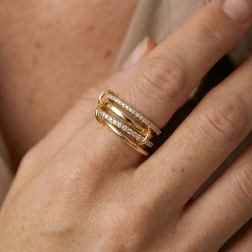 Becca Gestapelter Diamantring