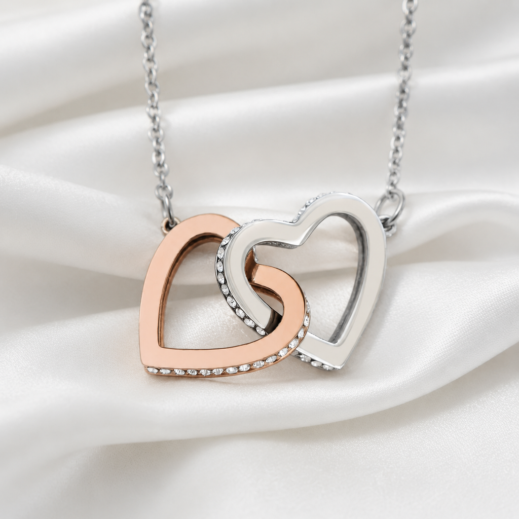 An meine Enkelin – Doppeltes Herz-Collier