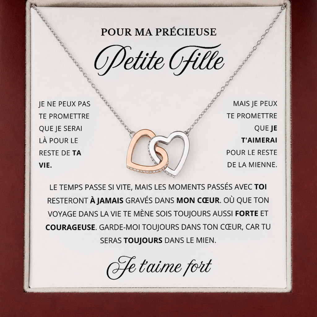An meine Enkelin – Doppeltes Herz-Collier