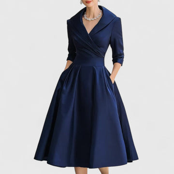 Rosalie | Elegantes Midikleid mit subtilem Glanz