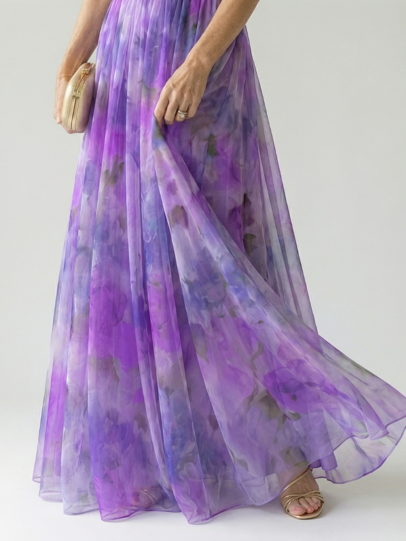 Isel | Weiches Wickel-Maxi-Kleid