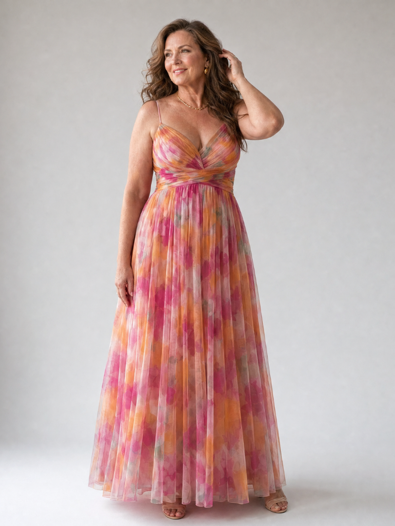 Isel | Weiches Wickel-Maxi-Kleid
