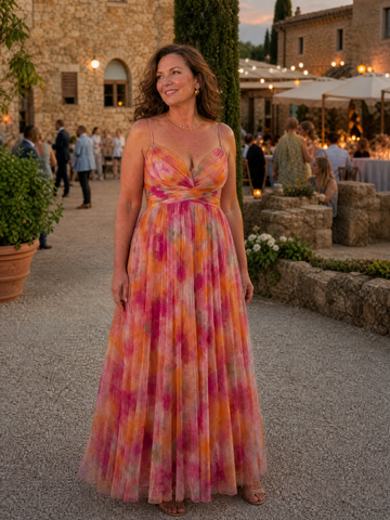 Isel | Weiches Wickel-Maxi-Kleid