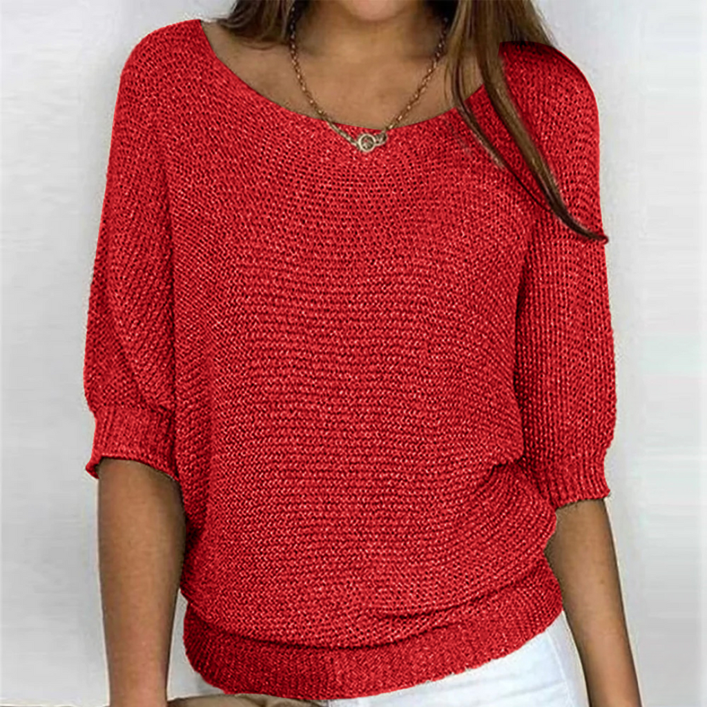 Luigia - Eleganter Pullover aus geflochtenem Strick