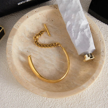 Myrna Ketten Gold Armreif