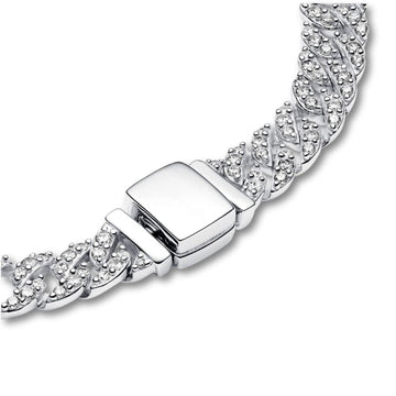 Pavé Cuban-Armband | Gold