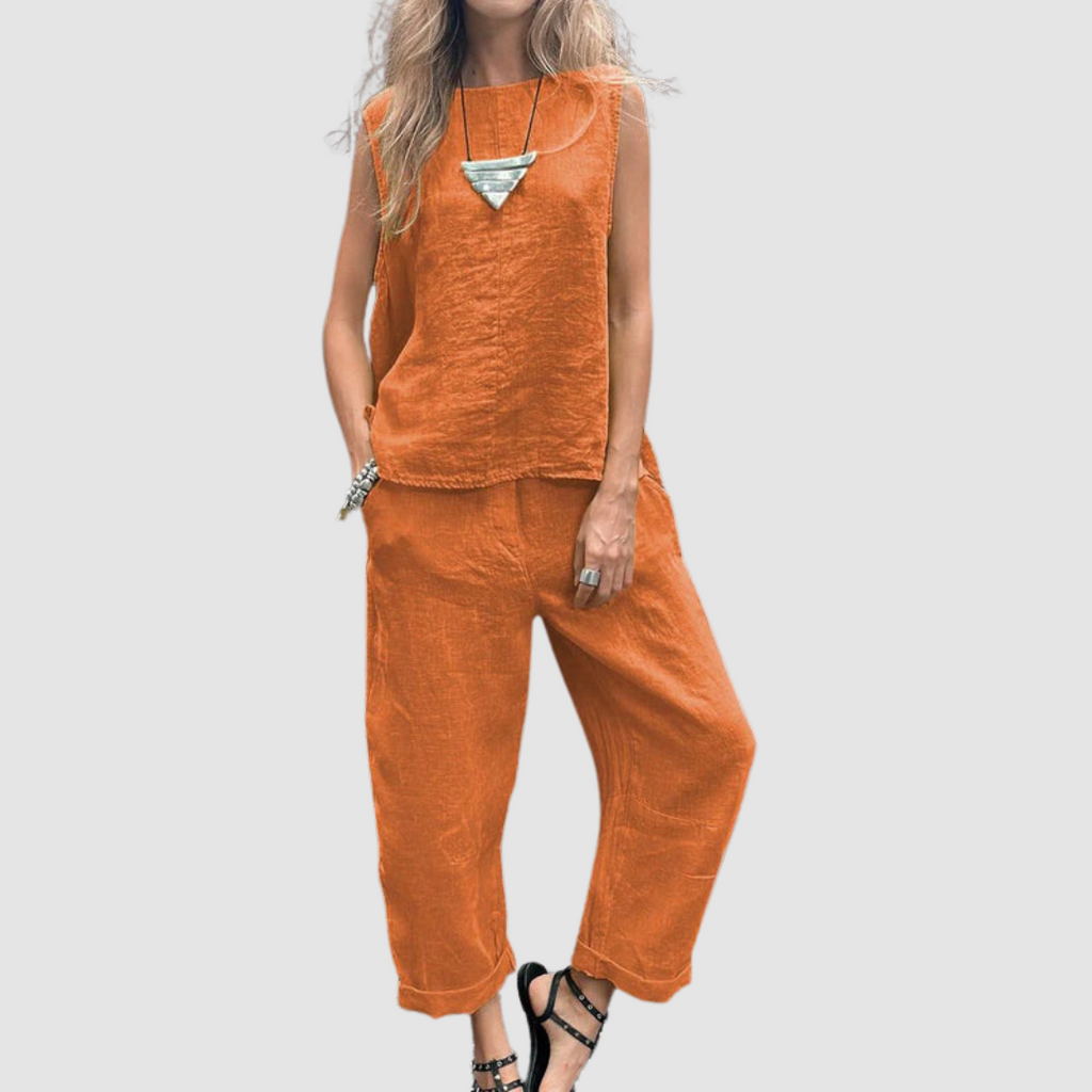 Suzette™ Leichtes Sommer-Zweiteiliges Set