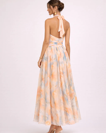 Jenna | Pfirsich-Stunden Kleid