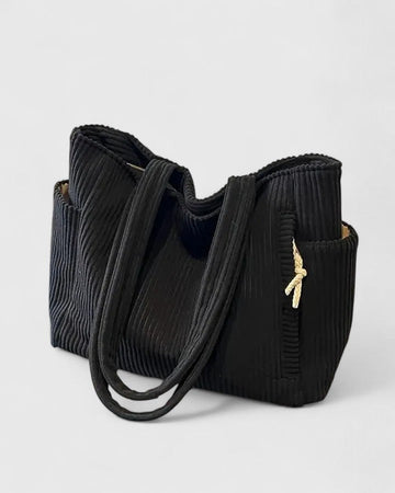 Liorane | Luxuriöse Ripp-Tasche mit Kordel-Details