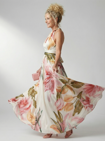 Amiel | Leichtes Blumenkleid Maxi