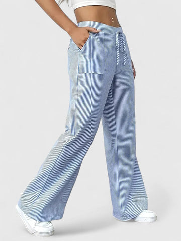 Bequeme Weite Hose mit Eleganten Details