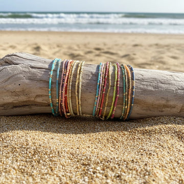 Boho Buntes Perlenarmband-Set