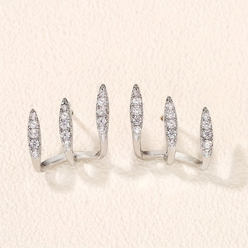 Elegante Doppelohrringe