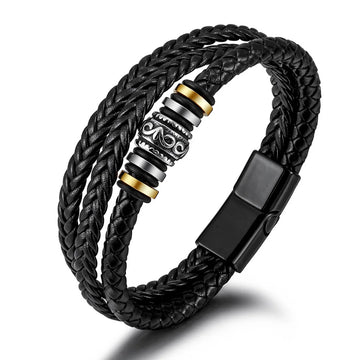 An meinen Enkel – Dreifaches Lederarmband