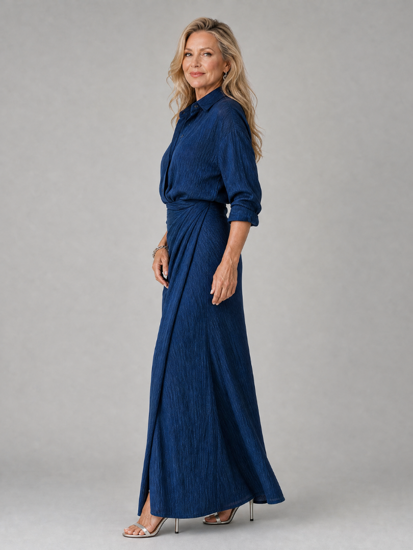 CALLA | Figurformendes Blumen-Maxikleid für elegante Selbstsicherheit