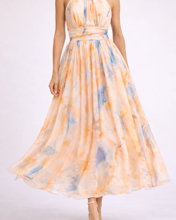 Jenna | Pfirsich-Stunden Kleid