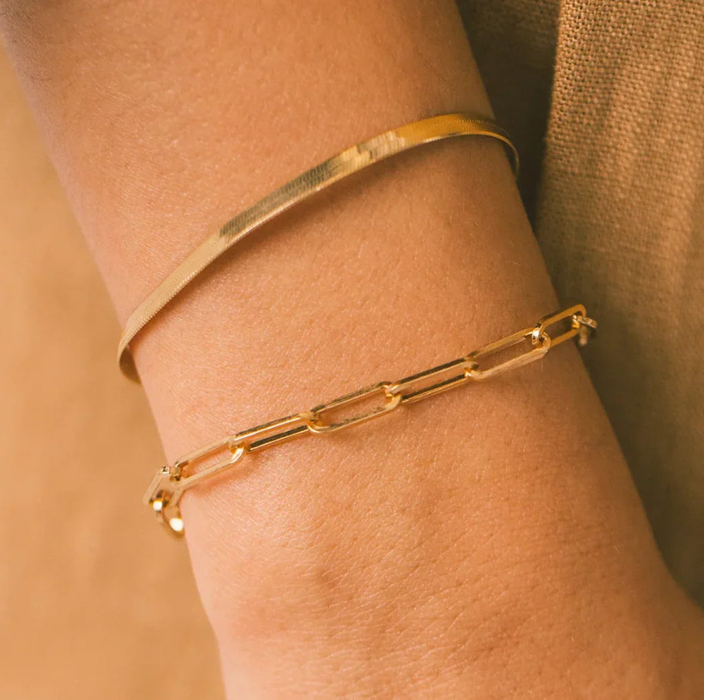 Eloise Gold Büroklammer Armband