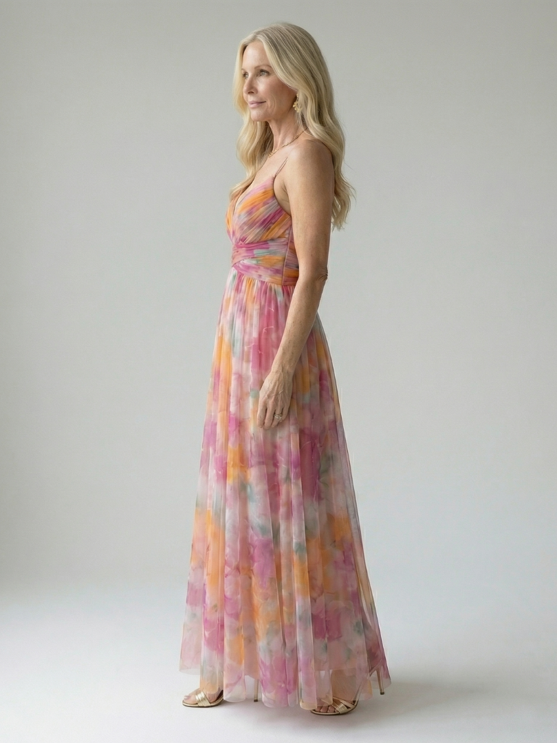 Isel | Weiches Wickel-Maxi-Kleid