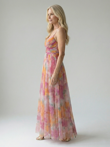 Isel | Weiches Wickel-Maxi-Kleid