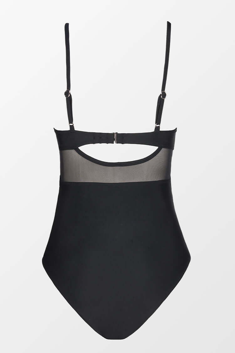Damen-Badeanzug Amalfi – Figurformend mit Transparenz-Design