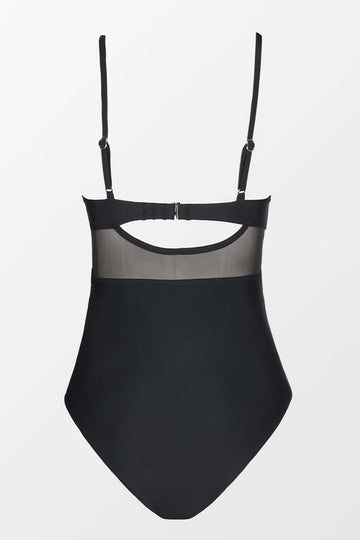 Damen-Badeanzug Amalfi – Figurformend mit Transparenz-Design