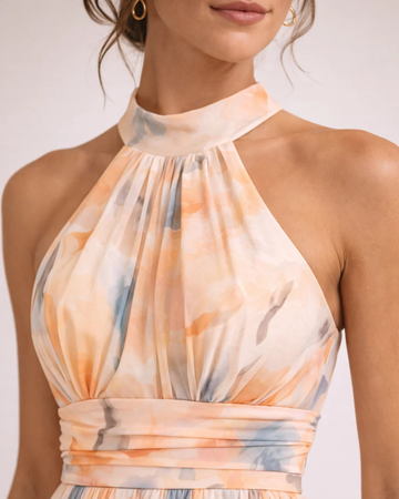 Jenna | Pfirsich-Stunden Kleid