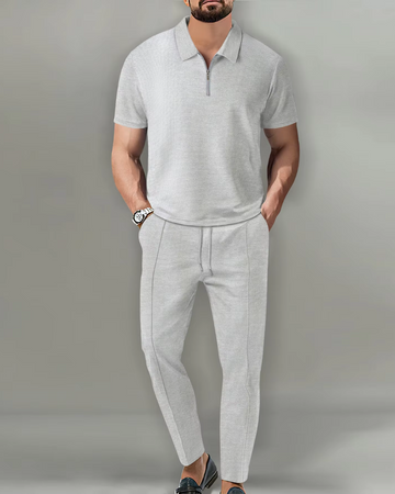 Sandro | Premium Zip Polo Set