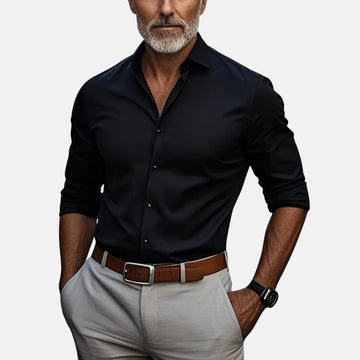 Herren Slim Fit Business Hemd