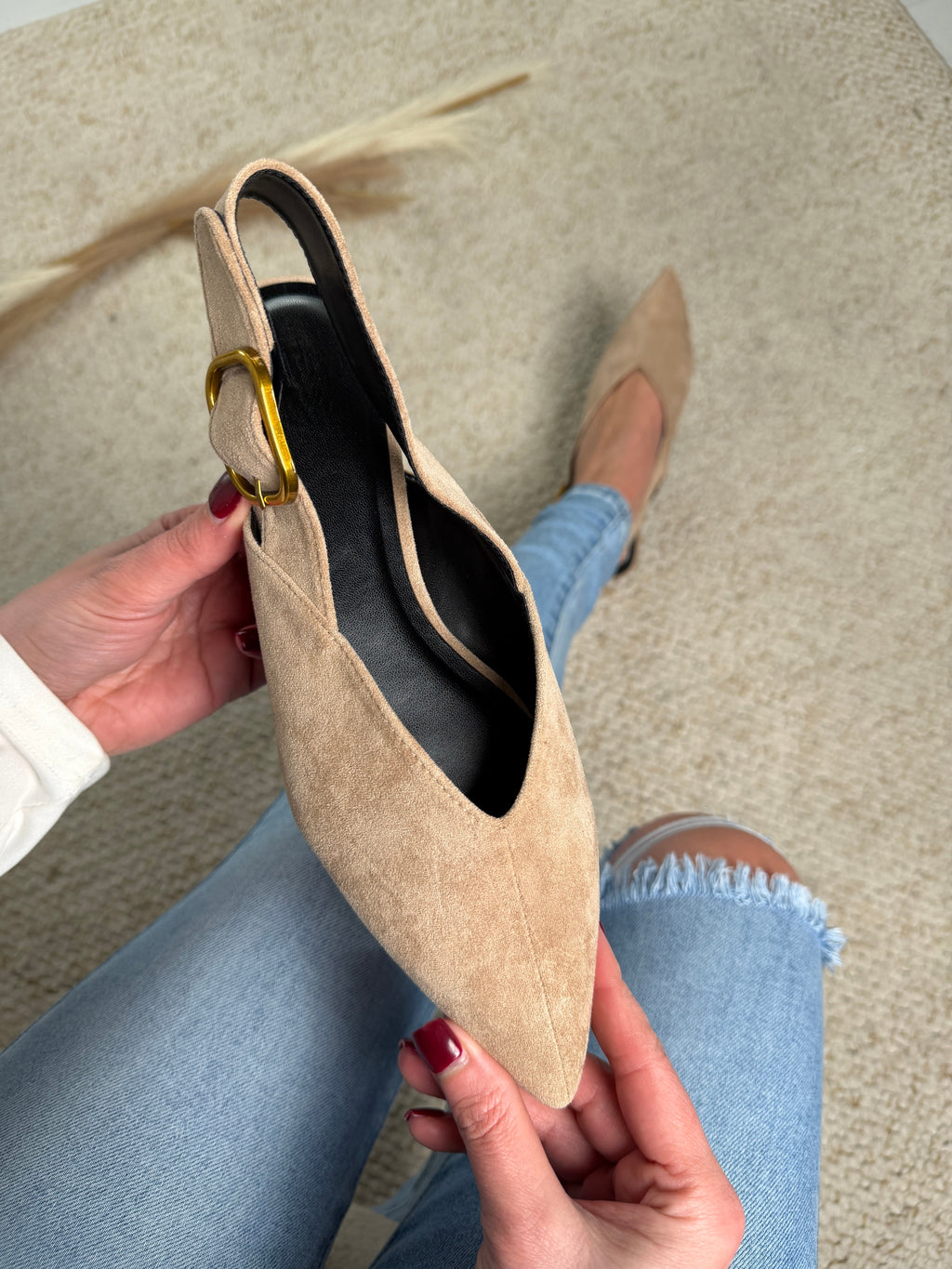 Demi Taupe Slipper