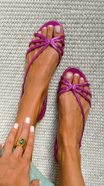 Ginevra | Bequeme Goldene Komfort-Sandalen mit ergonomischem Fußbett
