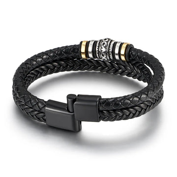 An meinen Enkel – Dreifaches Lederarmband